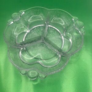 VTG Duncan & Miller "First Love" Etched‎ Divided Dish